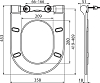 Сиденье для унитаза UNI Chrome Sim белое (на замену артикула X01518) 100_100_2420720