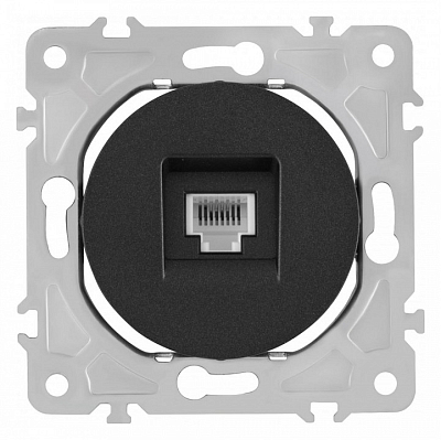 Розетка Ethernet RJ-45 без рамки Arte Milano am-202 202.45-1.black 400_400_2165965