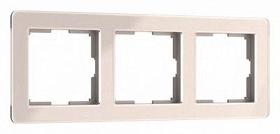 Рамка на 3 поста Werkel Acrylic (айвори) W0032743 400_400_2130215
