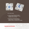 Розетка Ethernet RJ-45 без рамки Arte Milano am-203 203.45-1.white 100_100_2166677