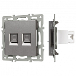 Розетка двойная RJ-12 и Ethernet RJ-45, без рамки Arlight SCT 045338 250_100_681202