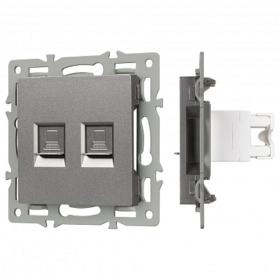 Розетка двойная RJ-12 и Ethernet RJ-45, без рамки Arlight SCT 045338 400_400_681202