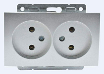 Розетка двойная, без рамки Mono Electric Despina / Larissa 500-002105-121 250_100_Array