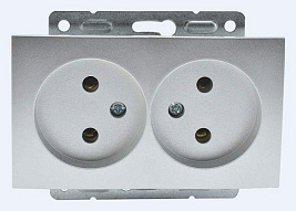 Розетка двойная, без рамки Mono Electric Despina / Larissa 500-002105-121 500_191_3235181
