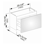 32972300000 PLAN Тумба под умывальник 1000x490x605 mm, белая 250_100_2406407