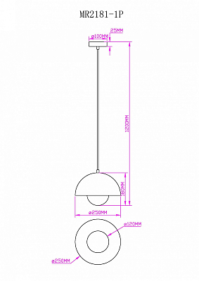 Подвесной светильник MyFar Dorothy MR2181-1P 400_400_3072527