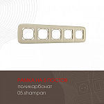 Рамка на 5 постов Arte Milano am-505.05 505.05-5.shampan 250_100_2181890