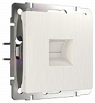 Розетка телефонная RJ-11 без рамки Werkel перламутровый рифленый W1182013 250_100_Array
