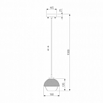 Подвесной светильник Eurosvet Nocciola 50106/1 античная бронза/черный 250_100_1809160