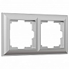 Рамка на 2 поста Werkel Fiore (серебряный) W0022206 100_100_2296627