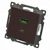 Розетка 2хUSB type A и C без рамки Stekker Катрин 50057 100_100_2160620