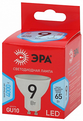Лампа светодиодная Эра  GU10 9Вт 4000K LED MR16-9W-840-GU10 R 400_400_2842065