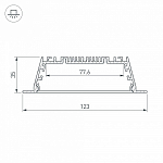 Короб встраиваемый Arlight ARH-POWER 027928 250_100_2133612