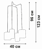 Подвесная люстра Vitaluce V3089 V3089-0/4S 100_100_1819062