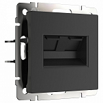 Розетка двойная Ethernet RJ-45 без рамки Werkel черный матовый W1182208 250_100_1881997