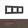 Рамка на 3 поста Arte Milano am-502.16 502.16-3.black 100_100_2168492