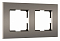 Рамка на 2 поста Werkel Slab (бронза софт) W0022963