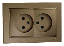 Розетка двойная Mono Electric Despina 102-232305-121 250_100_2162495