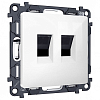 Розетка двойная Ethernet RJ-45 без рамки Ambrella Volt ALFA MA112110 100_100_2192983