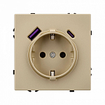Розетка с заземлением и 2хUSB type A, без рамки Arlight SCT 054286 250_100_1603107