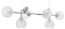 Подвесной светильник Arte Lamp Gemelli A2150SP-6WG