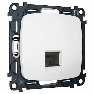 Розетка Ethernet RJ-45 и со шторками, без рамки Ambrella Volt OMEGA MO132005 400_400_3231097