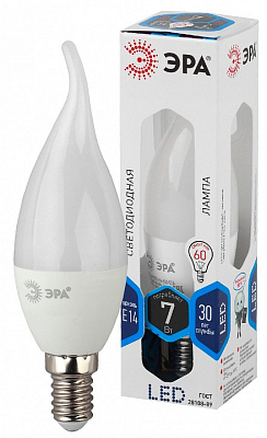 Лампа светодиодная Эра Стандарт E14 7Вт 4000K LED BXS-7W-840-E14 400_400_2473759