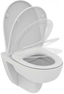 T471601 Безободковый подвесной унитаз, технология RimLS+, глубокий смыв. Сидение и крышка T467501 или T467601 заказывается дополнительно. Без крепежа. 500_191_3227019