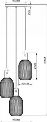 Подвесной светильник Moderli Alina V2802-3P 400_400_1965568