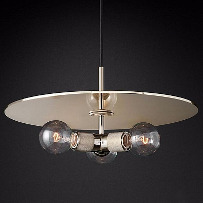 Подвесной светильник Imperiumloft Rh Utilitaire Disk Triple Pendant 40.2341 400_400_2458795