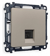 Розетка телефонная RJ-11 со штрокой, без рамки Ambrella Volt ALFA MA372030 500_191_2306907