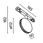 Трековый светильник Technical TR090-2-6W3K-B 250_100_841470