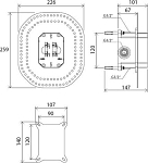 Рабочее тело смесителя скрытого монтажа (R-box) RB 070.50 250_100_2420613