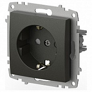 Розетка с заземлением и со шторкой, без рамки Elbi Eleсtriс Zena Vega 609-011100-243 500_191_2308626