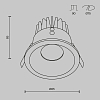 Встраиваемый светильник Technical DL034-L12W4K-B 100_100_801889