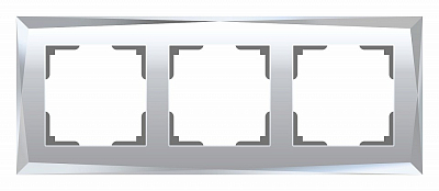 Рамка на 3 поста Werkel Diamant (зеркальный) W0031220 400_400_2128904