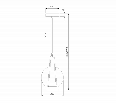 Подвесной светильник Eurosvet Frasco 50267/1 LED синий 400_400_1814386