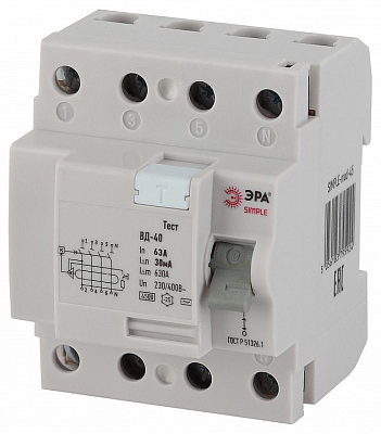 Устройство защитного отключения 4P Эра ВД-40 SIMPLE-mod-46 400_400_3239399