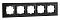 Рамка на 5 постов Mono Electric Style Aluminium 107-820000-164