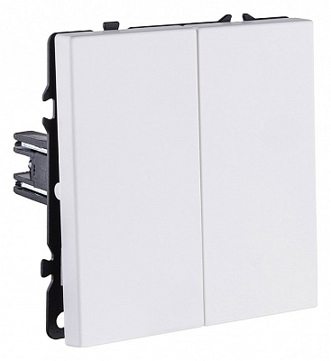 Выключатель двухклавишный без рамки Kollinger Eclipse EC-025WH 400_400_3106501