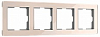 Рамка на 4 поста Werkel Acrylic (айвори) W0042743 100_100_2296978