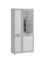Шкаф с полками и витриной Ливорно ЛШ-6, ясень 500_191_2368994