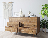 Комод "Boho" 6 ящиков джангл арт BH08 250_100_1936573