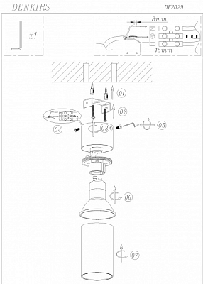 Спот Denkirs TUBE DK2029-GG 400_400_1914828