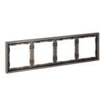 Рамка пластиковая VOLTUM S70 на 4 пост, (капучино) 250_100_2739369
