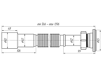 Сифон для мойки АНИ Пласт G216 1 1/4 дюйма 40/50 гофрированный 566-1391 250_100_2915883