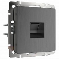 Розетка Ethernet RJ-45 без рамки Werkel графит рифленый W1181004 500_191_2261403