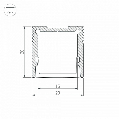 Профиль накладной Arlight SL-SLIM 047631 400_400_1904132
