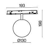 Трековый светильник Technical TR038-4-5WTW-DD-B 250_100_833609