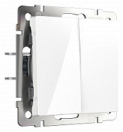 Выключатель двухклавишный без рамки Werkel белый W1120001 500_191_2296659